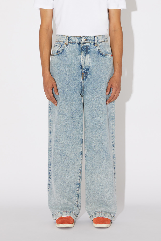 REAL STONE WIDE JEANS
