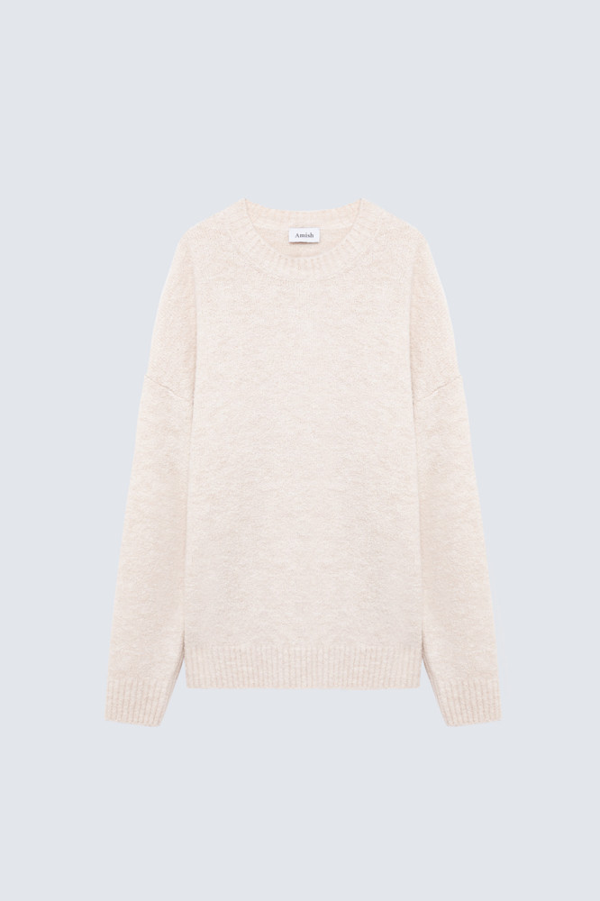 OVER SWEATER IN BOUCLE KNIT