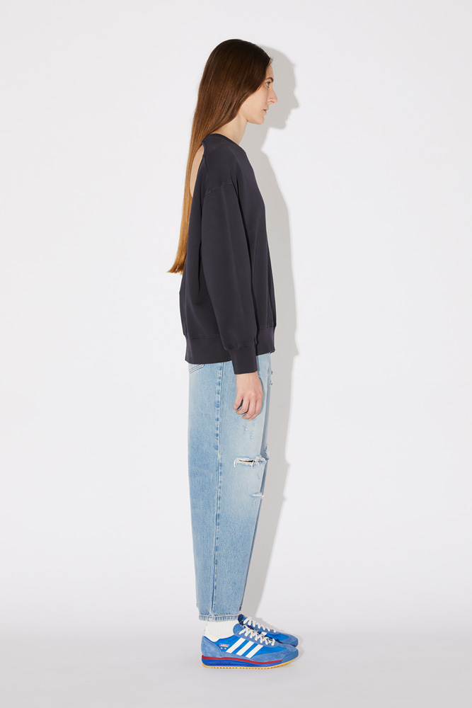 CREW NECK SWEATSHIRT WITH CUT-OUT